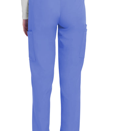 Cherokee Workwear Originals Ultra Mid Rise Pull-on Slim Leg Cargo Pant CK281A - Ciel Blue