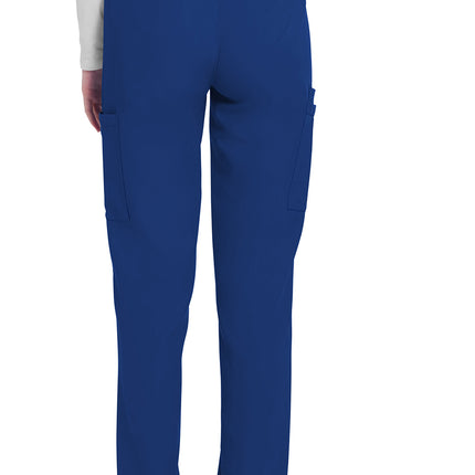 Cherokee Workwear Originals Ultra Mid Rise Pull-on Slim Leg Cargo Pant CK281A - Galaxy Blue