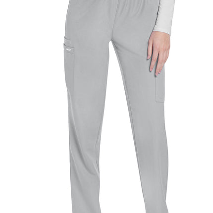 Cherokee Workwear Originals Ultra Mid Rise Pull-on Slim Leg Cargo Pant CK281A - Grey