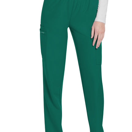 Cherokee Workwear Originals Ultra Mid Rise Pull-on Slim Leg Cargo Pant CK281A - Hunter Green