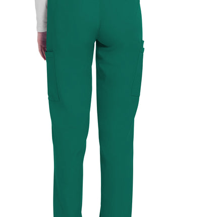 Cherokee Workwear Originals Ultra Mid Rise Pull-on Slim Leg Cargo Pant CK281A - Hunter Green