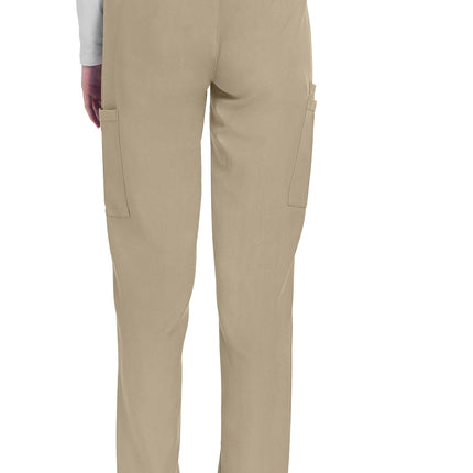 Cherokee Workwear Originals Ultra Mid Rise Pull-on Slim Leg Cargo Pant CK281A - Khaki