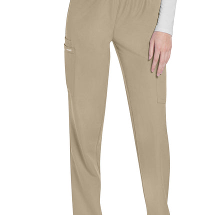 Cherokee Workwear Originals Ultra Mid Rise Pull-on Slim Leg Cargo Pant CK281A - Khaki