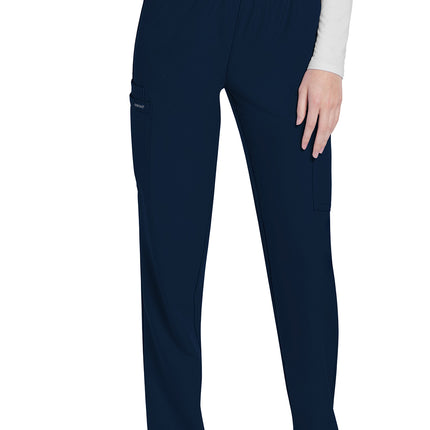 Cherokee Workwear Originals Ultra Mid Rise Pull-on Slim Leg Cargo Pant CK281A - Navy