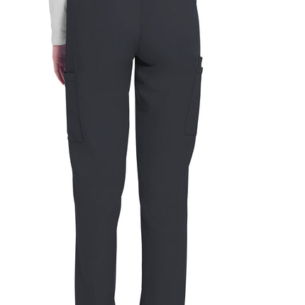 Cherokee Workwear Originals Ultra Mid Rise Pull-on Slim Leg Cargo Pant CK281A - Pewter