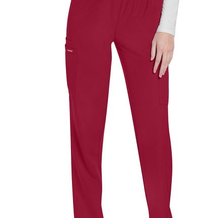 Cherokee Workwear Originals Ultra Mid Rise Pull-on Slim Leg Cargo Pant CK281A - RED