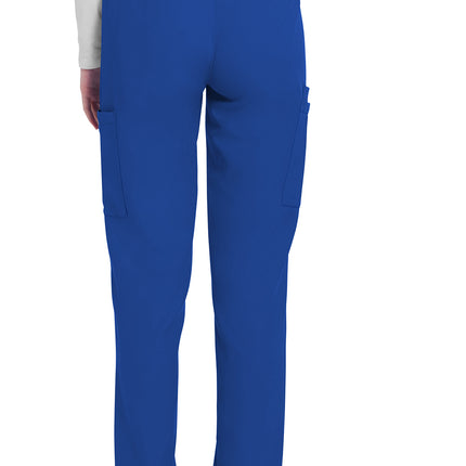 Cherokee Workwear Originals Ultra Mid Rise Pull-on Slim Leg Cargo Pant CK281A - Royal