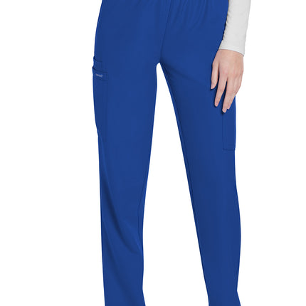 Cherokee Workwear Originals Ultra Mid Rise Pull-on Slim Leg Cargo Pant CK281A - Royal