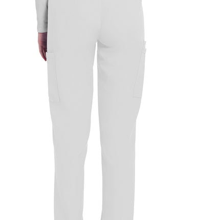 Cherokee Workwear Originals Ultra Mid Rise Pull-on Slim Leg Cargo Pant CK281A - White