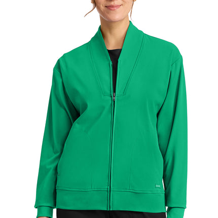 Cherokee Achieve Women's Zip-Up Warm-Up Jacket CK353 - Green Apple