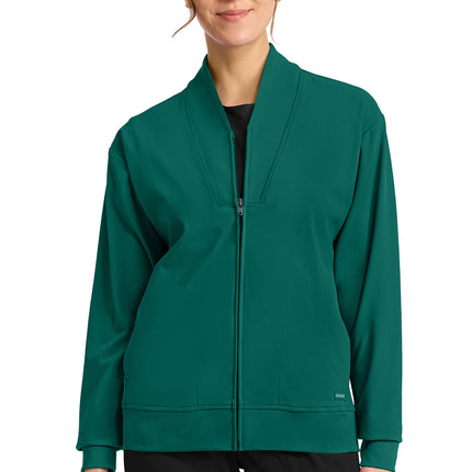 Cherokee Achieve Women's Zip-Up Warm-Up Jacket CK353 - HUNTER