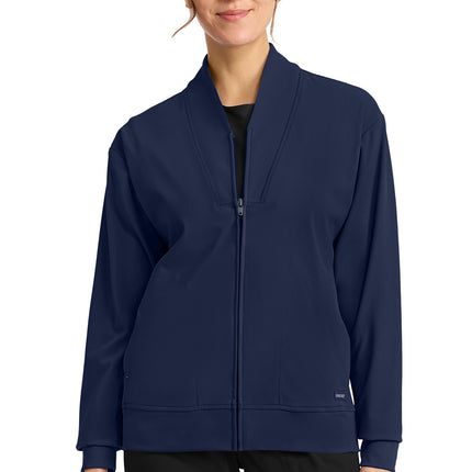 Cherokee Achieve Women's Zip-Up Warm-Up Jacket CK353 - Navy