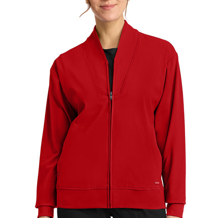 Cherokee Achieve Women's Zip-Up Warm-Up Jacket CK353 - RED