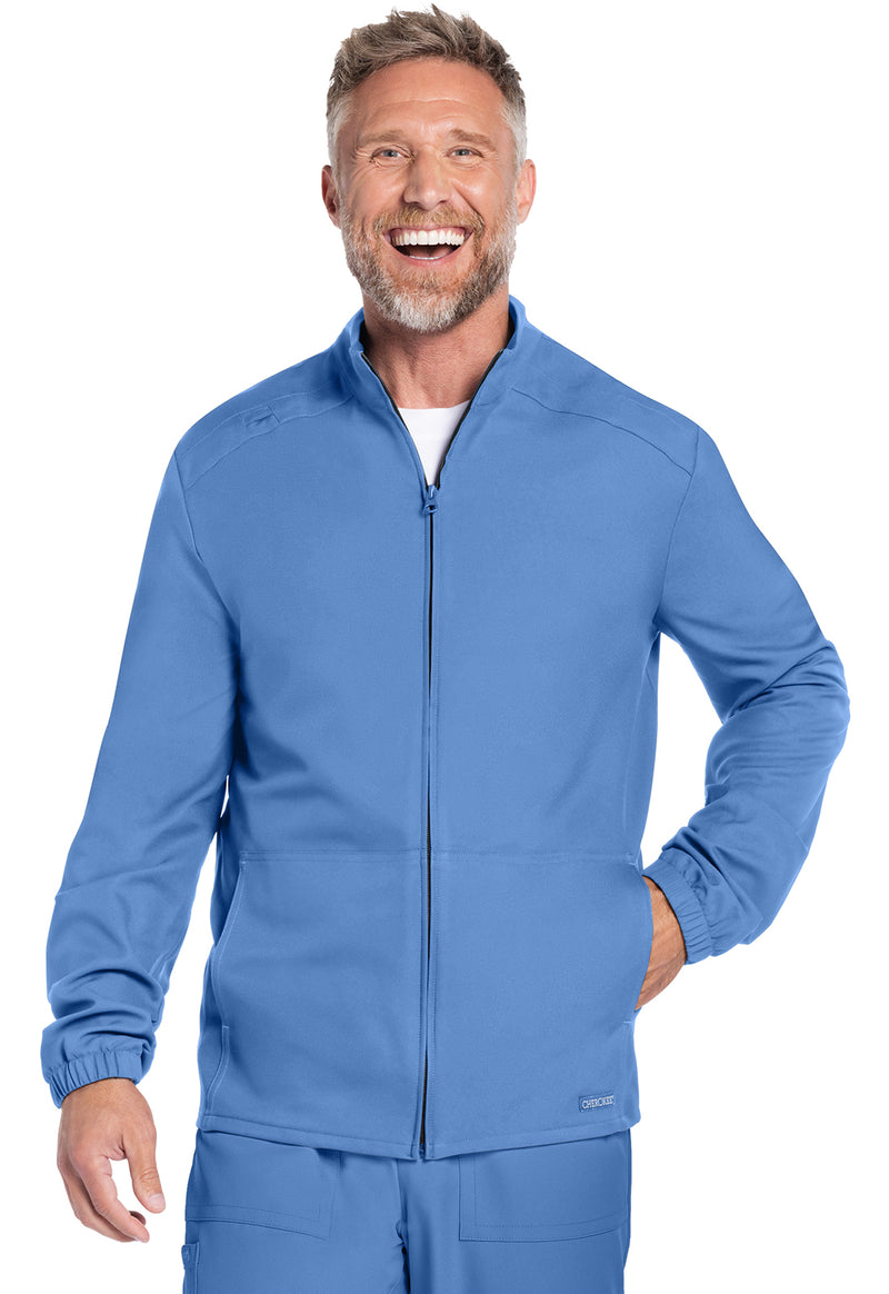 Cherokee Workwear Originals Ultra Men's Zip Front Jacket CK359A - Ciel Blue
