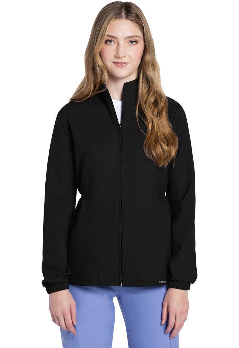 Cherokee Workwear Originals Ultra Zip Front Anorak Jacket CK391A - Black