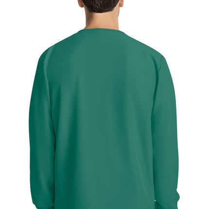 Cherokee Workwear Originals Ultra Unisex Snap Front Warm Up Jacket CK393A - Hunter Green