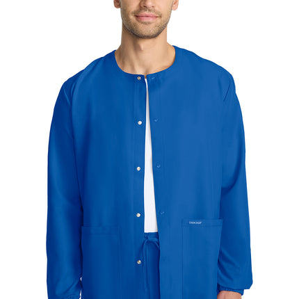 Cherokee Workwear Originals Ultra Unisex Snap Front Warm Up Jacket CK393A - Royal