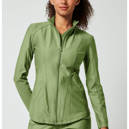 Cherokee Form Zip Front Jacket CK398 - Bright Sage