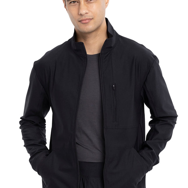 Cherokee Form Men's Zip Front Jacket CK399 - Black