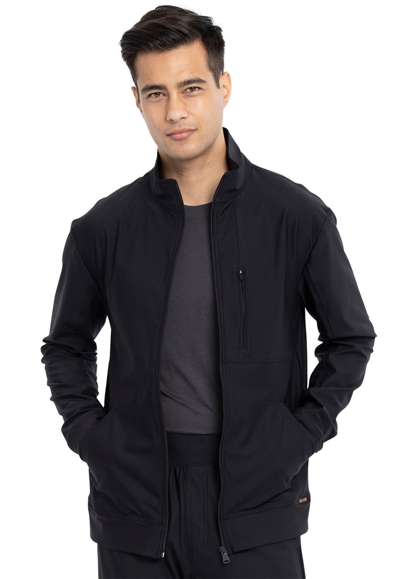 Cherokee Form Men's Zip Front Jacket CK399 - Black