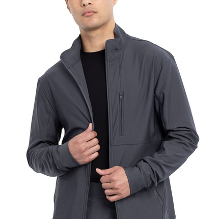 Cherokee Form Men's Zip Front Jacket CK399 - Pewter
