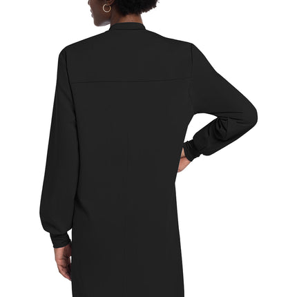 Cherokee Project Lab 40" Snap Front Lab Coat CK402A - Black back