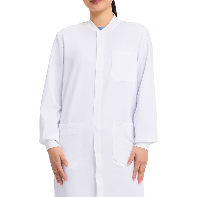 Cherokee Project Lab 40" Snap Front Lab Coat CK402A - White