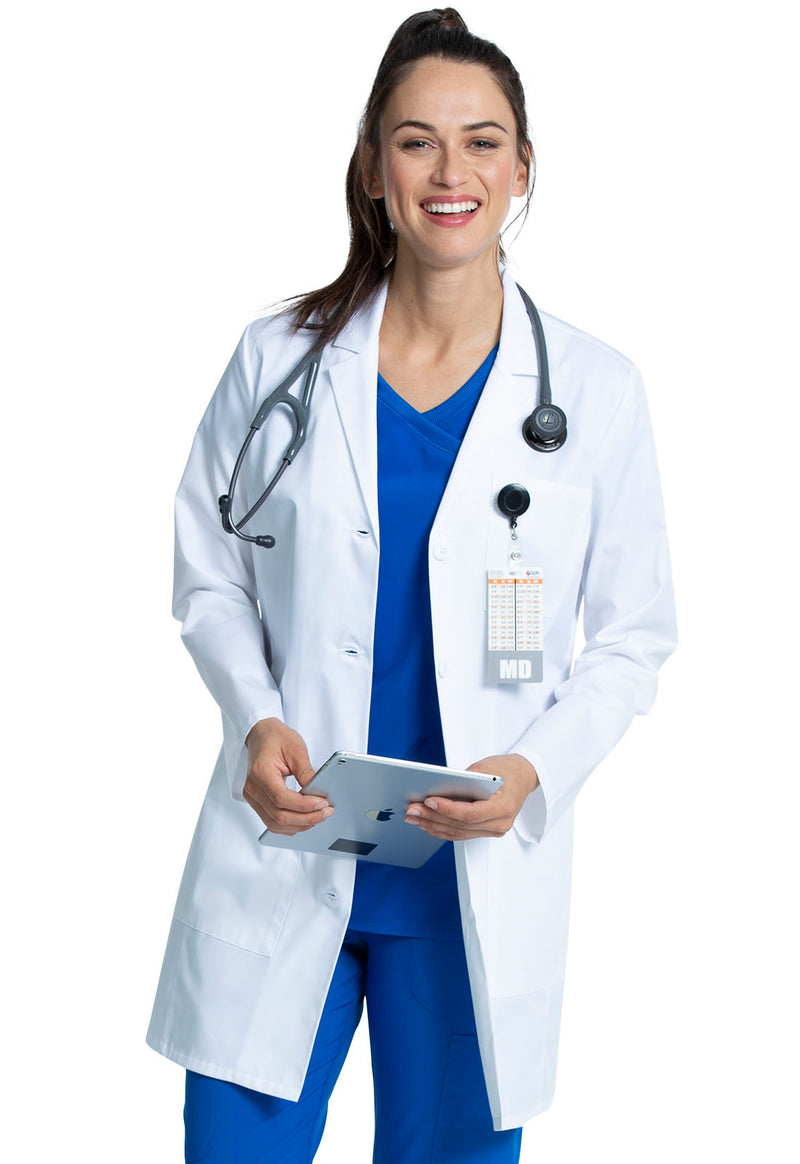 Cherokee Project Lab Tall 35" Lab Coat CK452T - White