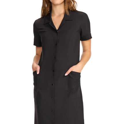 Cherokee Workwear Originals Ultra Women's Button Front Dress CK512A - Black