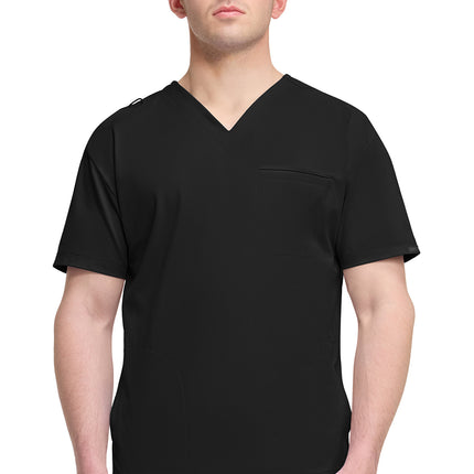 Cherokee Achieve Men's 3-Pocket V-Neck Top CK729 - Black