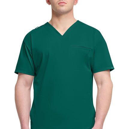 Cherokee Achieve Men's 3-Pocket V-Neck Top CK729 - HUNTER
