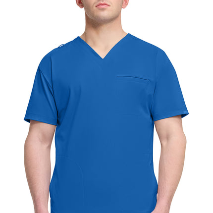 Cherokee Achieve Men's 3-Pocket V-Neck Top CK729 - Royal