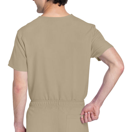 Cherokee Workwear Originals Ultra Unisex V-Neck Top CK778A - Khaki