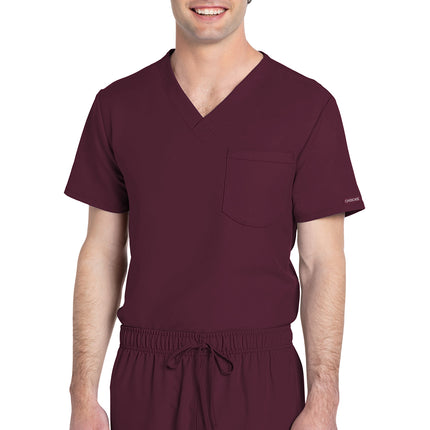 Cherokee Workwear Originals Ultra Unisex V-Neck Top CK778A - Wine