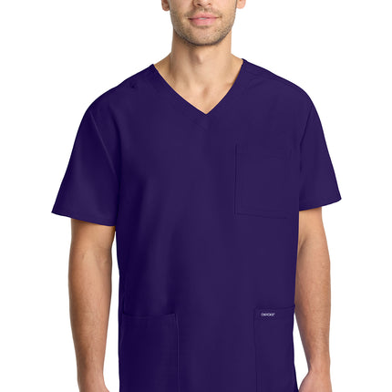 Cherokee Workwear Originals Ultra Men's 3-Pocket V-Neck Top CK783A - Grape