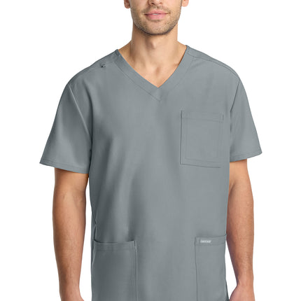 Cherokee Workwear Originals Ultra Men's 3-Pocket V-Neck Top CK783A - Grey