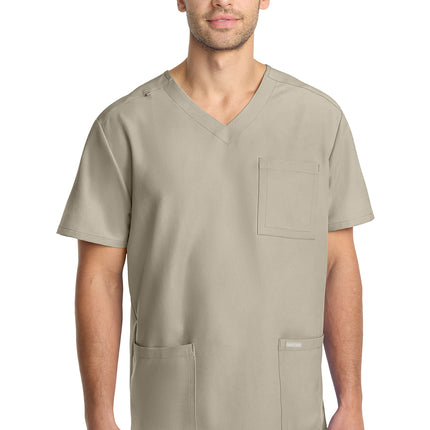 Cherokee Workwear Originals Ultra Men's 3-Pocket V-Neck Top CK783A - Khaki
