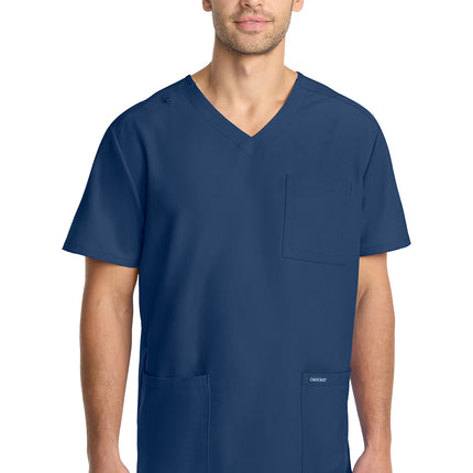 Cherokee Workwear Originals Ultra Men's 3-Pocket V-Neck Top CK783A - Navy