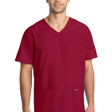 Cherokee Workwear Originals Ultra Men's 3-Pocket V-Neck Top CK783A - RED