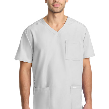Cherokee Workwear Originals Ultra Men's 3-Pocket V-Neck Top CK783A - White