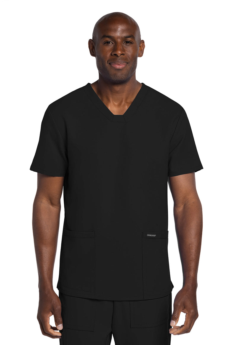 Cherokee Workwear Originals Ultra Men's Elevation 2-Pocket Top CK784A - Black