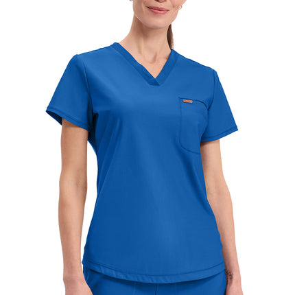Cherokee Form Tuckable V-Neck Top CK819 - Royal