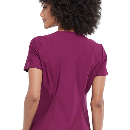 Cherokee Form Tuckable V-Neck Top CK819 - Wine