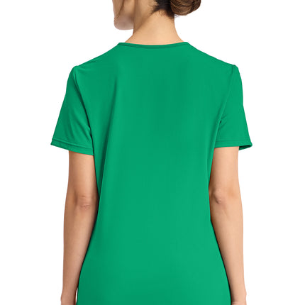 Cherokee Achieve Women's 2-Pocket V-Neck Top CK832 - Green Apple