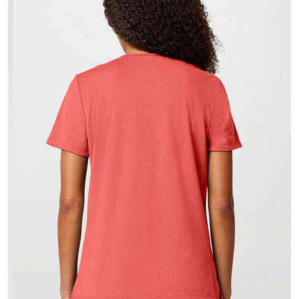 Cherokee Achieve Women's 2-Pocket V-Neck Top CK832 - True Coral
