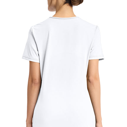 Cherokee Achieve Women's 2-Pocket V-Neck Top CK832 - WHITE