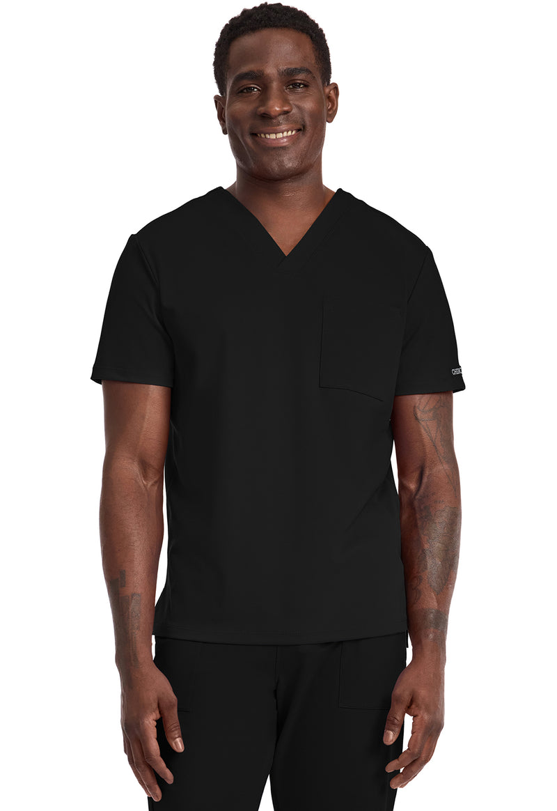 Cherokee Achieve Men's 1-Pocket Tuck-In Top CK834 - Black