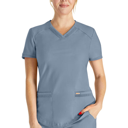 Cherokee Form V-Neck Top CK840 - Ocean Ash