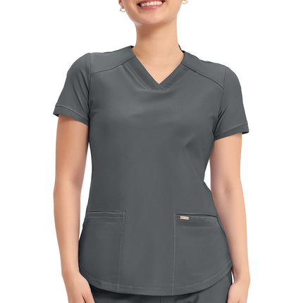 Cherokee Form V-Neck Top CK840 - Pewter