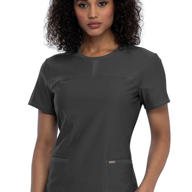 Cherokee Form Round Neck Top CK841 - Pewter